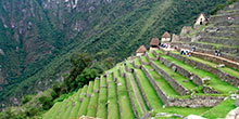 Los andenes o terrazas agrícolas en Machu Picchu