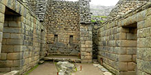 La casa del Inca (residencia real) en Machu Picchu