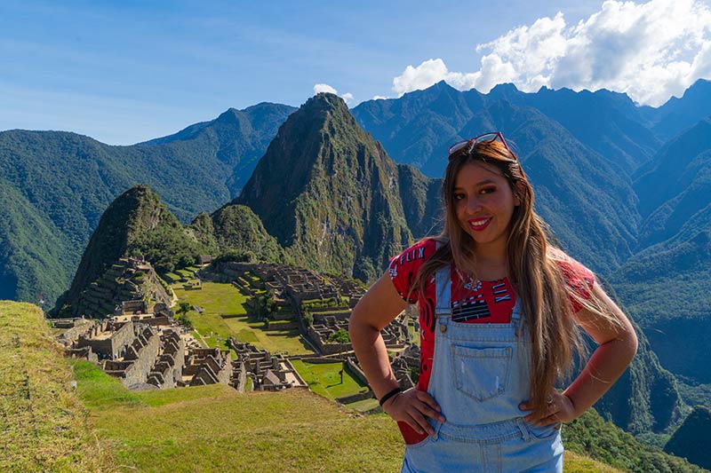 Foto clássica de Machu Picchu da Casa do Guardião