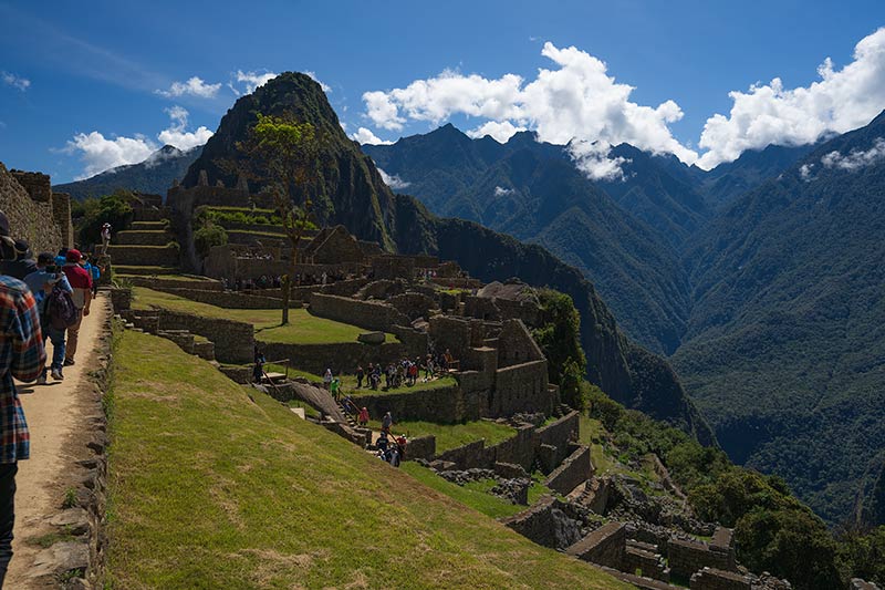 Setor inferior de Machu Picchu