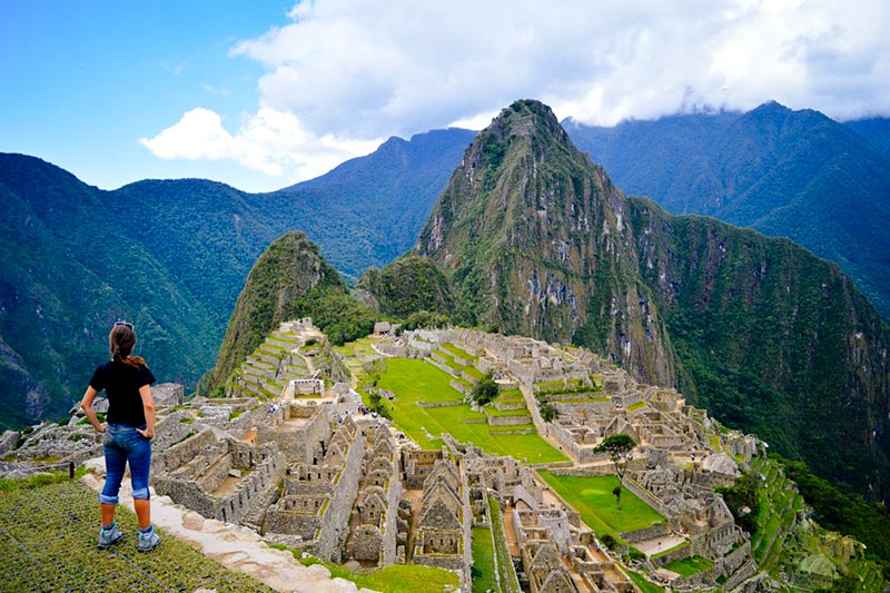 Observando Machu Picchu desde la Casa del Guardián