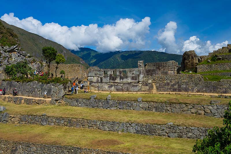 View of the Temple of the 3 windows - Machu Picchu