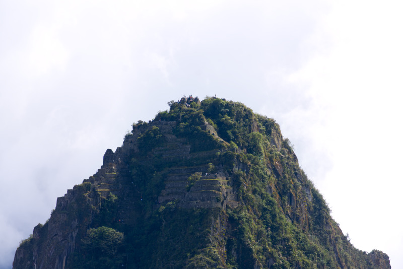 Foto do cume de Huayna Picchu