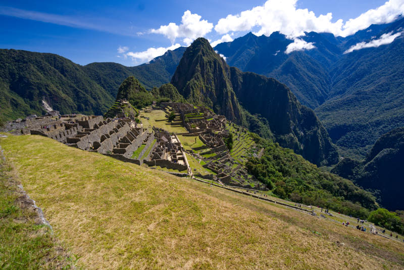 Vista de Machu Picchu a partir da rota clássica