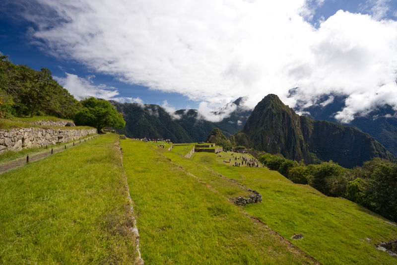 Upper terrace - Panoramic view of Machu Picchu