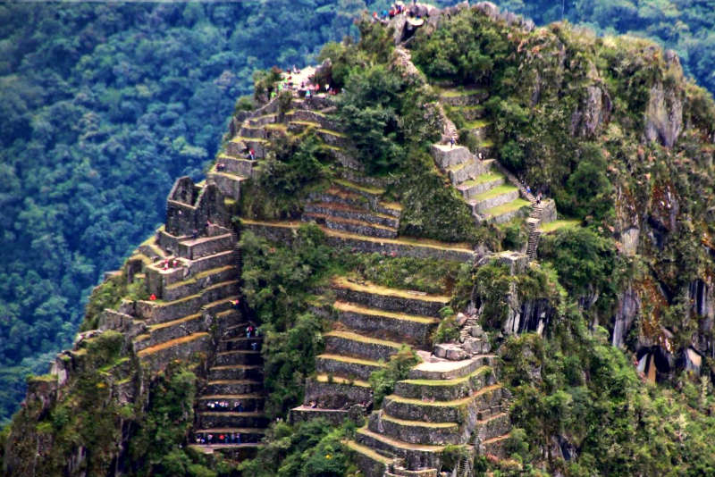 This is the summit of the Huayna Picchu mountain