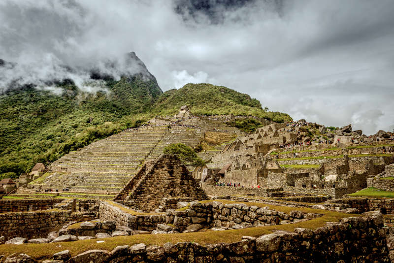 Construções incríveis dentro da cidadela inca - Machu Picchu