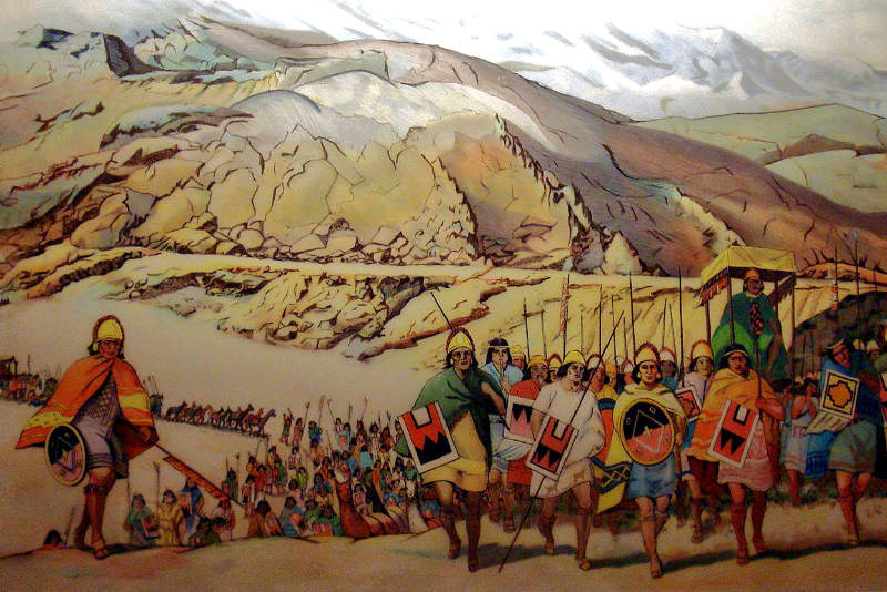 Illustration of the Inca army