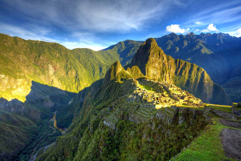 Vista completa de Machu Picchu