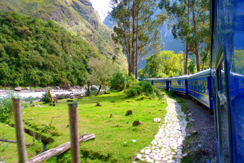 PeruRail train bound for Aguas Calientes