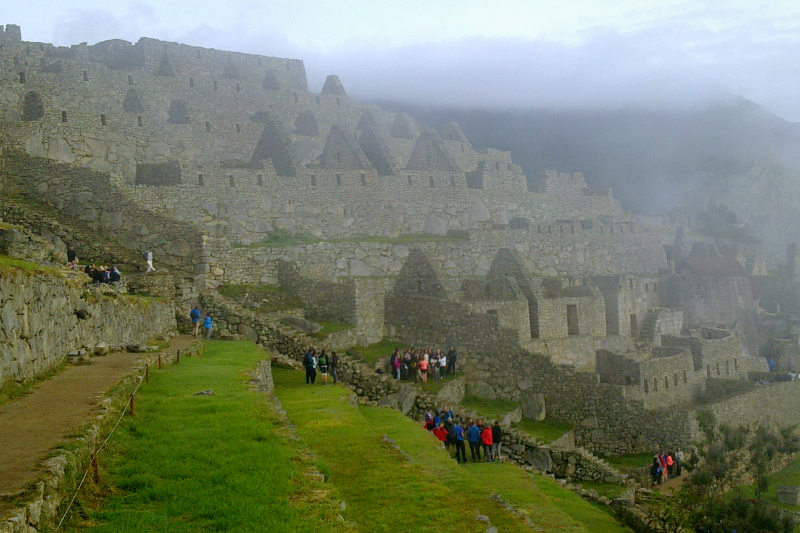 Tourists in Machu Picchu