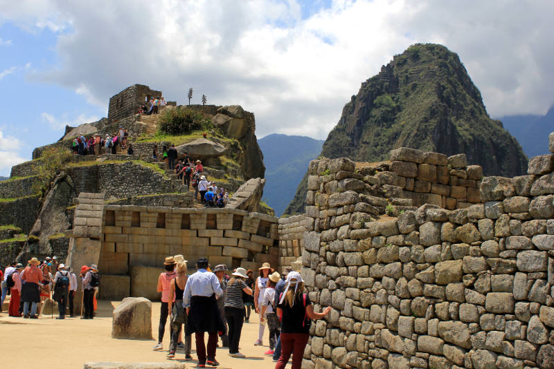 Tourists in Machu Picchu