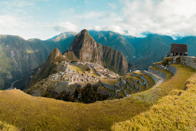 Panoramic view of Machu Picchu