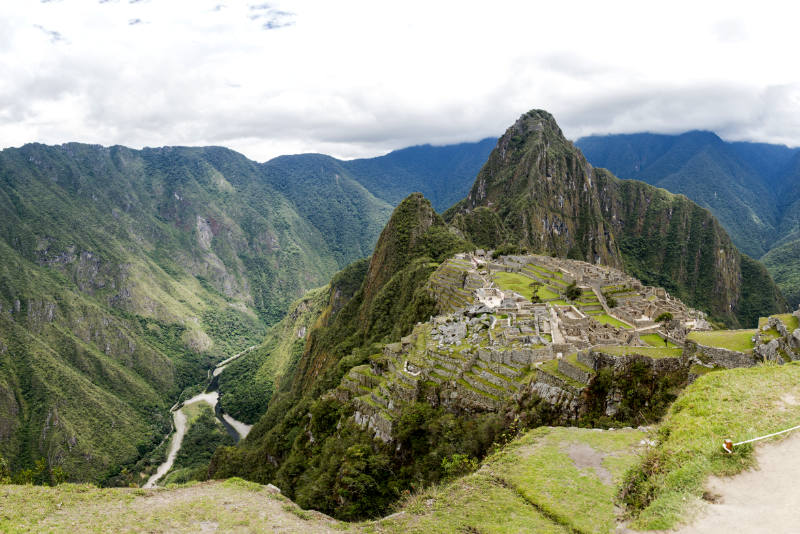 Vista panorâmica de Machu Picchu