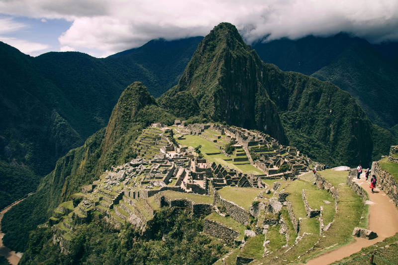 Vista panorámica de Machu Picchu