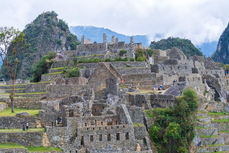 The construction of Machu Picchu