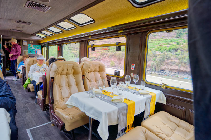 Interior of The First Class train