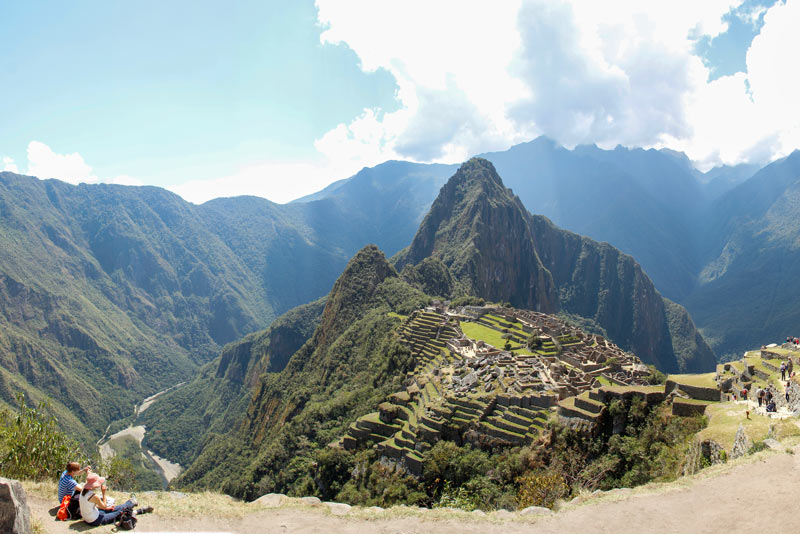 Panoramic view of Machu Picchu