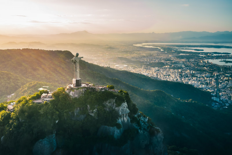 Full view of the Christ the Redeemer monument