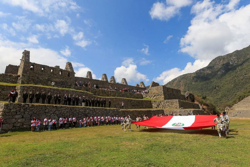 National holidays - Special ceremony at the top of Machu Picchu Archaeological Park