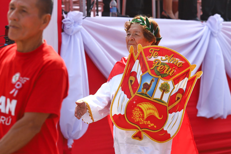 Motherland at the great military parade for National Holidays