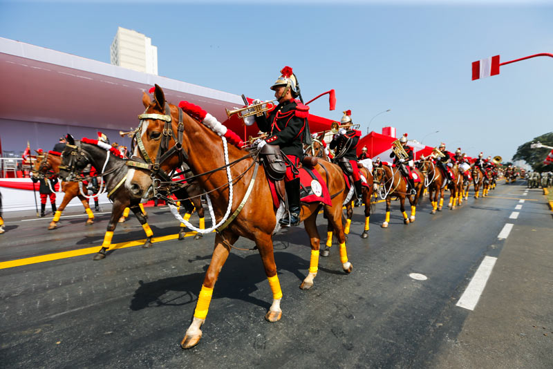 Grand military parade for national holidays - Peru