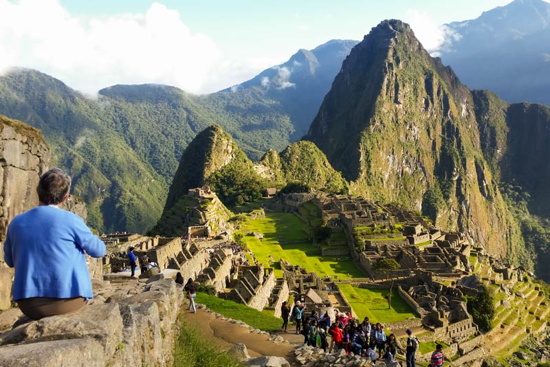 Tourists in Machu Picchu