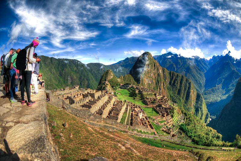 Visiting Machu Picchu in the afternoon