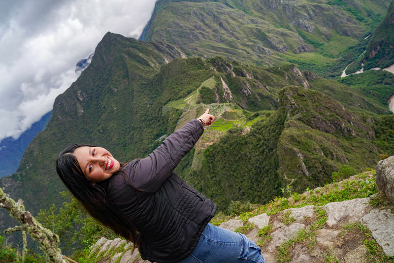 Photo on top of Huayna Picchu mountain