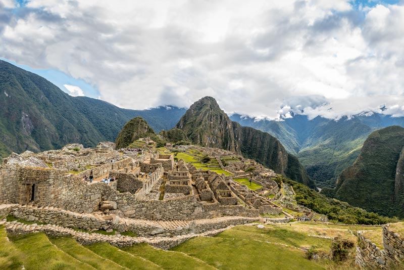 Panoramic view of Machu Picchu